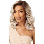 Glamourtress, wigs, weaves, braids, half wigs, full cap, hair, lace front, hair extension, nicki minaj style, Brazilian hair, crochet, hairdo, wig tape, remy hair, Lace Front Wigs, Outre Synthetic Swiss HD Lace Front Wig - LEYLA - CLEARANCE