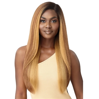 Glamourtress, wigs, weaves, braids, half wigs, full cap, hair, lace front, hair extension, nicki minaj style, Brazilian hair, crochet, hairdo, wig tape, remy hair, Lace Front Wigs, Outre Synthetic HD Lace Front Wig - NATURAL YAKI 26