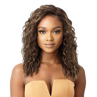 Glamourtress, wigs, weaves, braids, half wigs, full cap, hair, lace front, hair extension, nicki minaj style, Brazilian hair, crochet, hairdo, wig tape, remy hair, Lace Front Wigs, Outre Synthetic HD Lace Front Wig - ODELIA