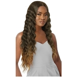 Glamourtress, wigs, weaves, braids, half wigs, full cap, hair, lace front, hair extension, nicki minaj style, Brazilian hair, crochet, hairdo, wig tape, remy hair, Lace Front Wigs, Outre Synthetic HD Transparent Lace Front Wig - ODESSA - CLEARANCE