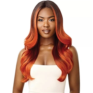 Glamourtress, wigs, weaves, braids, half wigs, full cap, hair, lace front, hair extension, nicki minaj style, Brazilian hair, crochet, hairdo, wig tape, remy hair, Lace Front Wigs, Outre Synthetic I-Part Swiss Lace Front Wig - PHOENIX