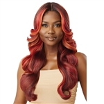 Glamourtress, wigs, weaves, braids, half wigs, full cap, hair, lace front, hair extension, nicki minaj style, Brazilian hair, crochet, hairdo, wig tape, remy hair, Lace Front Wigs, Outre Synthetic Hair Glueless HD Lace Front Wig - TANISHA