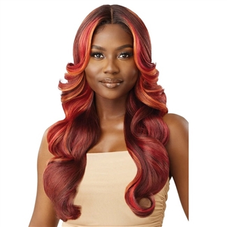 Glamourtress, wigs, weaves, braids, half wigs, full cap, hair, lace front, hair extension, nicki minaj style, Brazilian hair, crochet, hairdo, wig tape, remy hair, Lace Front Wigs, Outre Synthetic Hair Glueless HD Lace Front Wig - TANISHA