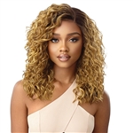 Glamourtress, wigs, weaves, braids, half wigs, full cap, hair, lace front, hair extension, nicki minaj style, Brazilian hair, crochet, hairdo, wig tape, remy hair, Lace Front Wigs, Outre Synthetic HD Lace Front Wig - TEAGAN