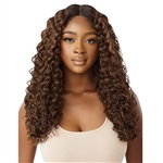 Glamourtress, wigs, weaves, braids, half wigs, full cap, hair, lace front, hair extension, nicki minaj style, Brazilian hair, crochet, hairdo, wig tape, remy hair, Lace Front Wigs, Outre Synthetic Wet & Wavy Style HD Lace Front Wig - YASHA