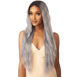 Glamourtress, wigs, weaves, braids, half wigs, full cap, hair, lace front, hair extension, nicki minaj style, Brazilian hair, crochet, hairdo, wig tape, remy hair, Lace Front Wigs, Outre Synthetic Swiss Lace Front Wig LEILANI 32"