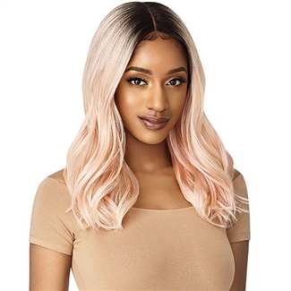 Glamourtress, wigs, weaves, braids, half wigs, full cap, hair, lace front, hair extension, nicki minaj style, Brazilian hair, crochet, hairdo, wig tape, remy hair, Lace Front Wigs, Outre Synthetic I-Part Swiss Lace Front Wig - RAMONA