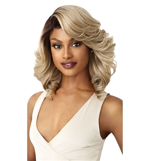 Glamourtress, wigs, weaves, braids, half wigs, full cap, hair, lace front, hair extension, nicki minaj style, Brazilian hair, crochet, hairdo, wig tape, remy hair, Lace Front Wigs, Outre Synthetic L-Part Swiss Lace Front Wig - BRANDI