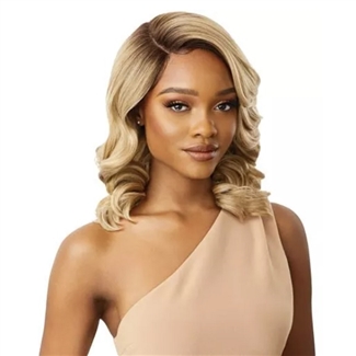 Glamourtress, wigs, weaves, braids, half wigs, full cap, hair, lace front, hair extension, nicki minaj style, Brazilian hair, crochet, hairdo, wig tape, remy hair, Lace Front Wigs, Outre Synthetic L-Part Swiss Lace Front Wig - DAVITA