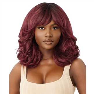 Glamourtress, wigs, weaves, braids, half wigs, full cap, hair, lace front, hair extension, nicki minaj style, Brazilian hair, crochet, hairdo, wig tape, remy hair, Lace Front Wigs, Remy Hair, Outre Synthetic Wigpop Full Wig - JASMIYAH 14