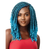 Glamourtress, wigs, weaves, braids, half wigs, full cap, hair, lace front, hair extension, nicki minaj style, Brazilian hair, crochet, hairdo, wig tape, remy hair, Outre Synthetic Braid X PRESSION TWISTED UP - 2X BONITA BUTTERFLY LOCS COILY TIP 12"