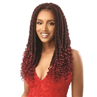 Glamourtress, wigs, weaves, braids, half wigs, full cap, hair, lace front, hair extension, nicki minaj style, Brazilian hair, crochet, hairdo, wig tape, remy hair, Outre Synthetic Braid X PRESSION TWISTED UP - 2X BUTTERFLY JUNGLE ROSE BRAID 18