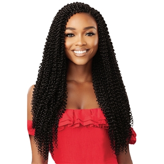 Glamourtress, wigs, weaves, braids, half wigs, full cap, hair, lace front, hair extension, nicki minaj style, Brazilian hair, crochet, hairdo, wig tape, remy hair, Outre Synthetic Braid X PRESSION TWISTED UP - PASSION BOHO WATER CURL 20