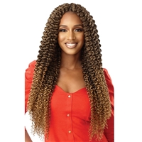 Glamourtress, wigs, weaves, braids, half wigs, full cap, hair, lace front, hair extension, nicki minaj style, Brazilian hair, crochet, hairdo, wig tape, remy hair, Lace Front Wigs, Outre Synthetic Braid X PRESSION TWISTED UP - PASSION TROPICAL CURL 22