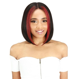 Glamourtress, wigs, weaves, braids, half wigs, full cap, hair, lace front, hair extension, nicki minaj style, Brazilian hair, crochet, hairdo, wig tape, remy hair, Zury Sis 100% Brazilian Human Hair Lace Front Wig - HRH-ANT LACE SLEEK