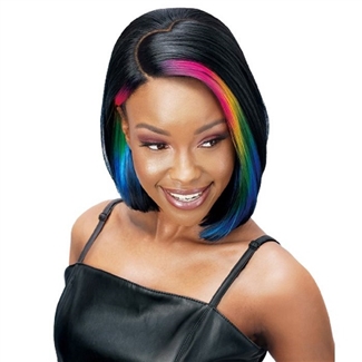 Glamourtress, wigs, weaves, braids, half wigs, full cap, hair, lace front, hair extension, nicki minaj style, Brazilian hair, crochet, hairdo, wig tape, remy hair, Lace Front Wigs, Zury Sis Heart Part Synthetic Hair HD Lace Front Wig - LF-HEART COCO