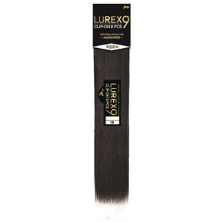 Zury Lurex 100% Human Hair Clip-On 9PCS 18"