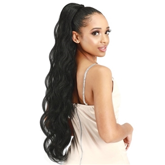 Glamourtress, wigs, weaves, braids, half wigs, full cap, hair, lace front, hair extension, nicki minaj style, Brazilian hair, crochet, hairdo, wig tape, remy hair, Lace Front Wigs, Zury Natural Dream Miss Drawstring Ponytail - MISS-ND BODY