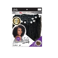 Glamourtress, wigs, weaves, braids, half wigs, full cap, hair, lace front, hair extension, nicki minaj style, Brazilian hair, crochet, hairdo, Zury Naturali Star Human Hair Natural Mix Clip & Go - CLIP ON 9 CURLY