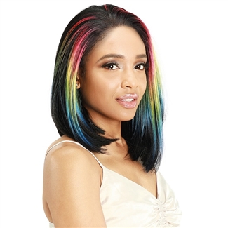 Glamourtress, wigs, weaves, braids, half wigs, full cap, hair, lace front, hair extension, nicki minaj style, Brazilian hair, crochet, hairdo, wig tape, remy hair, Zury Prime Human Hair Blend 13x4 Free Part Lace Front Wig - PM-FP LACE KAMA