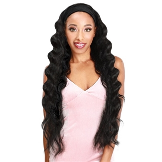 Glamourtress, wigs, weaves, braids, half wigs, full cap, hair, lace front, hair extension, nicki minaj style, Brazilian hair, crochet, hairdo, wig tape, remy hair, Lace Front Wigs, Zury Sis Synthetic Hair Headband Wig - VB H CRIMP 30