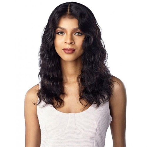 Sensationnel 100 Virgin Human Hair 10A Lace Front Wig Natural