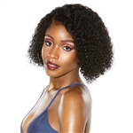 Glamourtress, wigs, weaves, braids, half wigs, full cap, hair, lace front, hair extension, nicki minaj style, Brazilian hair, crochet, hairdo, wig tape, remy hair, Sensationnel 100% Virgin Human Hair 12A Wet & Wavy HD Lace Wig - KINKY BOHEMIAN 12