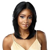 Glamourtress, wigs, weaves, braids, half wigs, full cap, hair, lace front, hair extension, nicki minaj style, Brazilian hair, crochet, hairdo, wig tape, remy hair, Sensationnel 100% Virgin Human Hair 12A HD Lace Wig - STRAIGHT 16