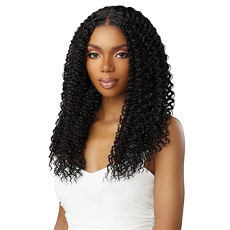 Glamourtress, wigs, weaves, braids, half wigs, full cap, hair, lace front, hair extension, nicki minaj style, Brazilian hair, crochet, hairdo, wig tape, remy hair, Sensationnel Synthetic Hair Butta Glueless HD Lace Front Wig - KINKY WATER WAVE 18