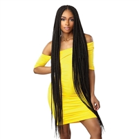 Glamourtress, wigs, weaves, braids, half wigs, full cap, hair, lace front, hair extension, nicki minaj style, Brazilian hair, crochet, hairdo, wig tape, remy hair, Sensationnel Cloud 9 4X4 HD Braided Lace Wig - BOX BRAID X-LARGE 50