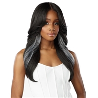 Glamourtress, wigs, weaves, braids, half wigs, full cap, hair, lace front, hair extension, nicki minaj style, Brazilian hair, crochet, hairdo, wig tape, remy hair, Sensationnel Barelace Synthetic Hair Glueless BARELUXE Lace Wig - Y PART HAZE