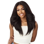 Glamourtress, wigs, weaves, braids, half wigs, full cap, hair, lace front, hair extension, nicki minaj style, Brazilian hair, crochet, hairdo, wig tape, Sensationnel Curls Kinks & Co Synthetic Hair 13x6 Glueless HD Lace Wig - KINKY LAYERED BLOW OUT 22