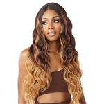 Glamourtress, wigs, weaves, braids, half wigs, full cap, hair, lace front, hair extension, nicki minaj style, Brazilian hair, crochet, hairdo, wig tape, remy hair, Sensationnel Synthetic Cloud 9 Swiss Lace What Lace 13x6 Frontal HD Lace Wig - RAVEENA 28