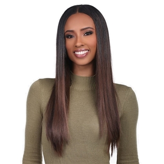 Glamourtress, wigs, weaves, braids, half wigs, full cap, hair, lace front, hair extension, nicki minaj style, Brazilian hair, crochet, hairdo, Sensationnel Everly 100% Remy Human Hair 7PC Clip-In - STRAIGHT 22