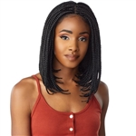 Glamourtress, wigs, weaves, braids, half wigs, full cap, hair, lace front, hair extension, nicki minaj style, Brazilian hair, crochet, hairdo, wig tape, remy hair, Sensationnel Cloud 9 Synthetic Hair 4x4 Lace Parting Swiss Lace Wig - BOX BRAID BOB