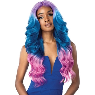 Glamourtress, wigs, weaves, braids, half wigs, full cap, hair, lace front, hair extension, nicki minaj style, Brazilian hair, crochet, hairdo, wig tape, remy hair, Lace Front Wigs, Sensationnel Shear Muse Synthetic Hair Empress Lace Front Wig - CHANA