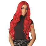 Glamourtress, wigs, weaves, braids, half wigs, full cap, hair, lace front, hair extension, nicki minaj style, Brazilian hair, crochet, hairdo, wig tape, remy hair, Sensationnel Shear Muse Red Krush Synthetic Hair Empress HD Lace Front Wig - DANISHA