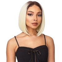 Glamourtress, wigs, weaves, braids, half wigs, full cap, hair, lace front, hair extension, nicki minaj style, Brazilian hair, crochet, hairdo, wig tape, remy hair, Lace Front Wigs, Sensationnel Empress Synthetic Natural Center Lace Front Wig - KELSEY