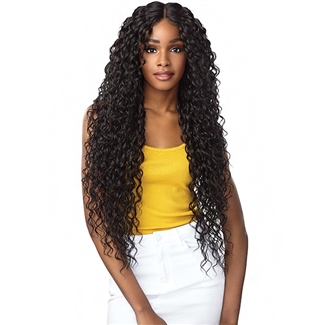 Glamourtress, wigs, weaves, braids, half wigs, full cap, hair, lace front, hair extension, nicki minaj style, Brazilian hair, crochet, hairdo, wig tape, remy hair, Sensationnel Shear Muse Synthetic Hair Empress Lace Front Wig - NAYANA