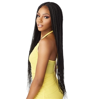 Glamourtress, wigs, weaves, braids, half wigs, full cap, hair, lace front, hair extension, nicki minaj style, Brazilian hair, crochet, hairdo, wig tape, remy hair, Sensationnel Cloud 9 Full Hand-Tied Braided Lace Wig - BOX BRAID 36