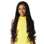 Glamourtress, wigs, weaves, braids, half wigs, full cap, hair, lace front, hair extension, nicki minaj style, Brazilian hair, crochet, hairdo, Sensationnel Cloud 9 Synthetic 4x4 Lace Parting 100% Hand-Braided Glueless HD Lace Wig - BOX FRENCH CURL 30