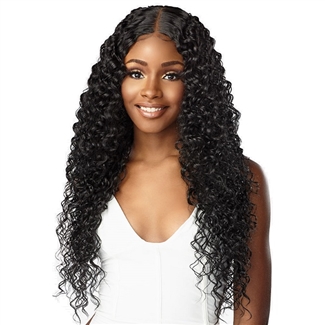 Glamourtress, wigs, weaves, braids, half wigs, full cap, hair, lace front, hair extension, nicki minaj style, Brazilian hair, crochet, hairdo, wig tape, remy hair, Lace Front Wigs, Sensationnel Human Hair Blend Butta HD Lace Front Wig - BOHEMIAN 28