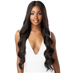 Glamourtress, wigs, weaves, braids, half wigs, full cap, hair, lace front, hair extension, nicki minaj style, Brazilian hair, crochet, hairdo, wig tape, remy hair, Lace Front Wigs, Sensationnel Human Hair Blend Butta HD Lace Front Wig - LOOSE WAVE 30