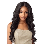 Glamourtress, wigs, weaves, braids, half wigs, full cap, hair, lace front, hair extension, nicki minaj style, Brazilian hair, crochet, hairdo, wig tape, remy hair, Lace Front Wigs, Sensationnel Human Hair Blend Butta HD Lace Front Wig - BUTTA UNIT 26