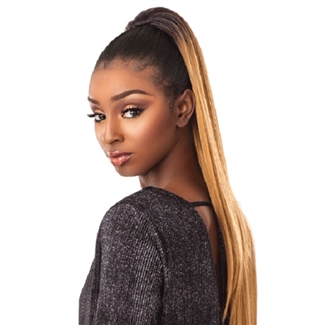 Glamourtress, wigs, weaves, braids, half wigs, full cap, hair, lace front, hair extension, nicki minaj style, Brazilian hair, crochet, hairdo, wig tape, remy hair, Lace Front Wigs, Remy Hair,Sensationnel Synthetic Ponytail Instant Pony - SLEEK STRAIGHT 30