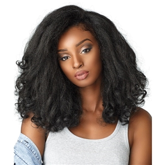 Glamourtress, wigs, weaves, braids, half wigs, full cap, hair, lace front, hair extension, nicki minaj style, Brazilian hair, crochet, hairdo, wig tape, remy hair, Lace Front Wigs, Remy Hair, Human, Sensationnel Instant Weave Curls Kinks & Co Wig - BOSS L