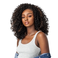 Glamourtress, wigs, weaves, braids, half wigs, full cap, hair, lace front, hair extension, nicki minaj style, Brazilian hair, crochet, hairdo, wig tape, remy hair, Lace Front Wigs, Remy Hair, Human, Sensationnel Instant Weave Curls Kinks & Co Wig The Show