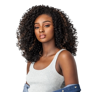 Glamourtress, wigs, weaves, braids, half wigs, full cap, hair, lace front, hair extension, nicki minaj style, Brazilian hair, crochet, hairdo, wig tape, remy hair, Lace Front Wigs, Remy Hair, Human, Sensationnel Instant Weave Curls Kinks & Co Wig The Show