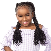 Glamourtress, wigs, weaves, braids, half wigs, full cap, hair, lace front, hair extension, nicki minaj style, Brazilian hair, crochet, hairdo, wig tape, remy hair, Lace Front Wigs, Sensationnel Lulutress Mini Kids Crochet Braids - 2X BOHEMIAN 10