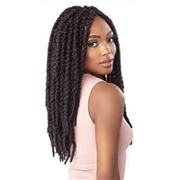 Glamourtress, wigs, weaves, braids, half wigs, full cap, hair, lace front, hair extension, nicki minaj style, Brazilian hair, crochet, hairdo, wig tape, remy hair, Lace Front Wigs, Remy Hair, Sensationnel Lulutress Synthetic Braid - 2X WATER WAVE LOCS 18